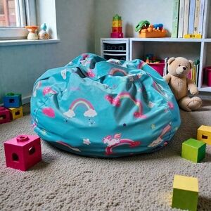 🦄 Unicorn & Rainbow Kids Bean Bag | Kids, Large Size VGUC